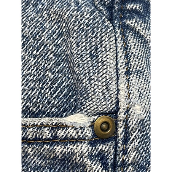 Vintage LL Bean 40x30 Flannel Lined Jeans Blue Denim USA Worn Red Plaid Winter - Picture 13 of 14